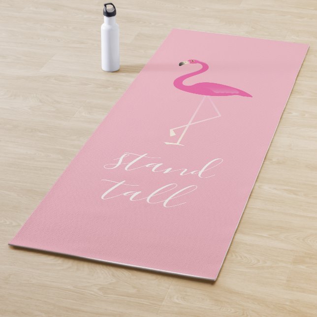 Tapis De Yoga Haut Flamant rose Reversible Yoga Mat (En situation)