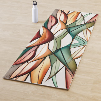 Tapis De Yoga Herbe de Verre Coloré