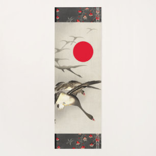 Tapis De Yoga HOKUSAI JAPONAIS BOIS IMPRIMER GEESE YOGA Mat