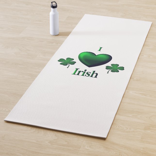 Tapis De Yoga I Heart Irish (En situation)
