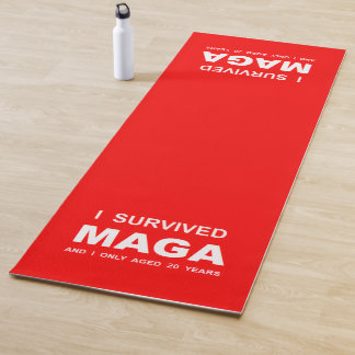 Tapis De Yoga I Survived MAGA 