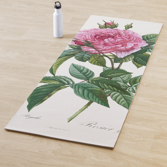 Tapis De Yoga Illustration de l'ornement du Rose vintage (En situation)