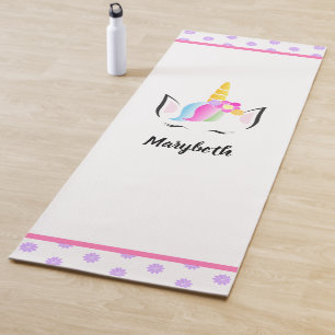 Tapis De Yoga Illustration Magic Unicorn personnalisée