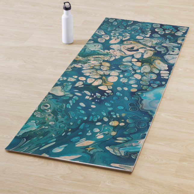 Tapis De Yoga Imaginaire Abstrait sous-marin (En situation)