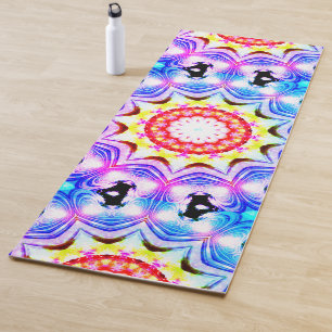 Tapis De Yoga Imaginaire Prêtre Mage Magique Vibrant Mandela