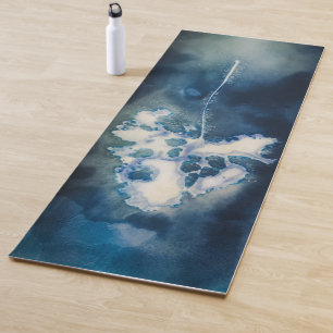 Tapis de yoga imprimé bleu Un Air de Printemps