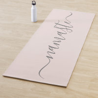 Initiales Namaste Personnalisées Gris Blush Rose