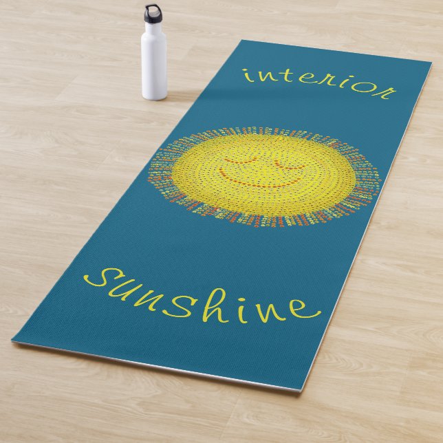 TAPIS DE YOGA INTERIOR SUNSHINE - HAPPY SUN WITH A SMILE (En situation)