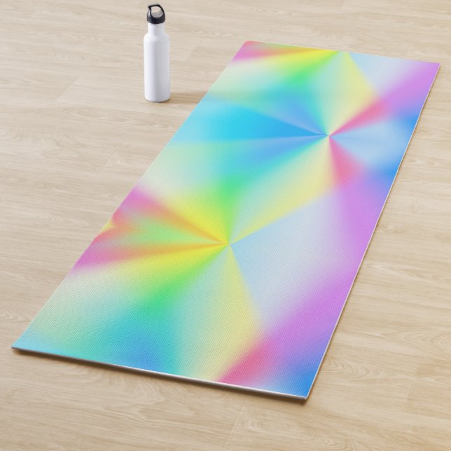Tapis De Yoga Iridescente, à l'arc-en-ciel, rêveuse - pour les r (En situation)