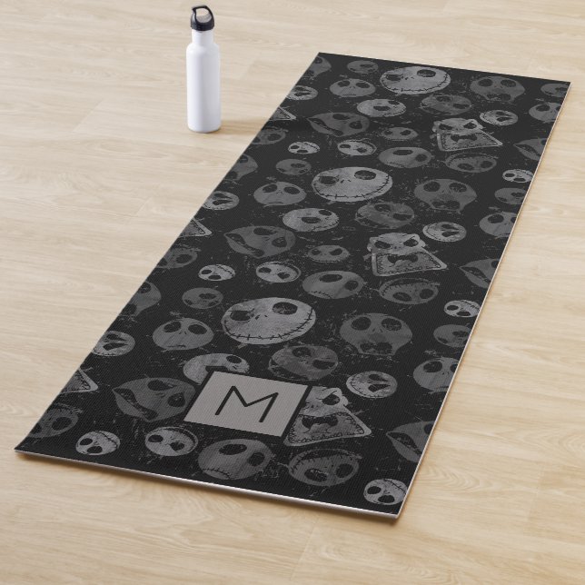 Tapis De Yoga Jack Skellington Motif - Monogramme (En situation)