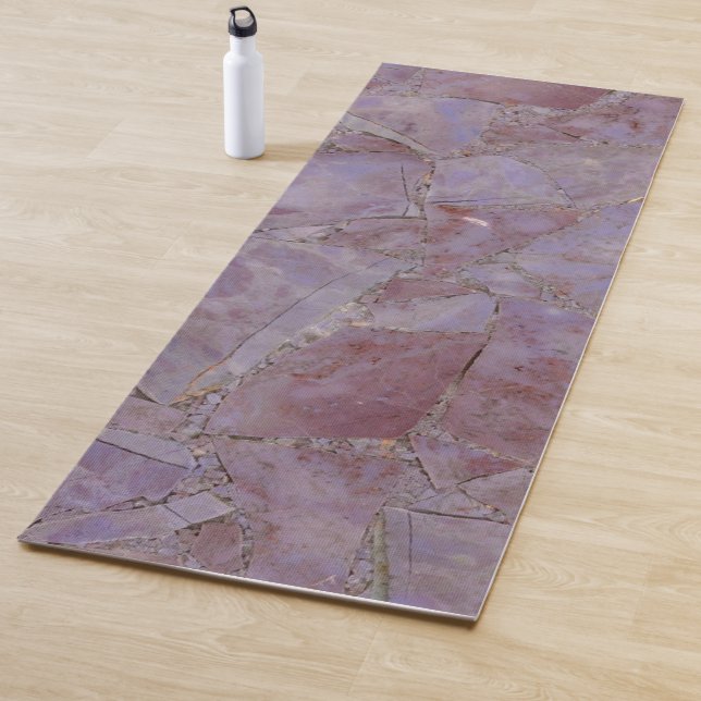 Tapis De Yoga Jade violet (En situation)