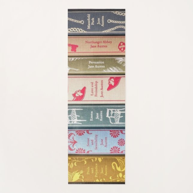 Tapis De Yoga Jane Austen et ses livres (Devant)