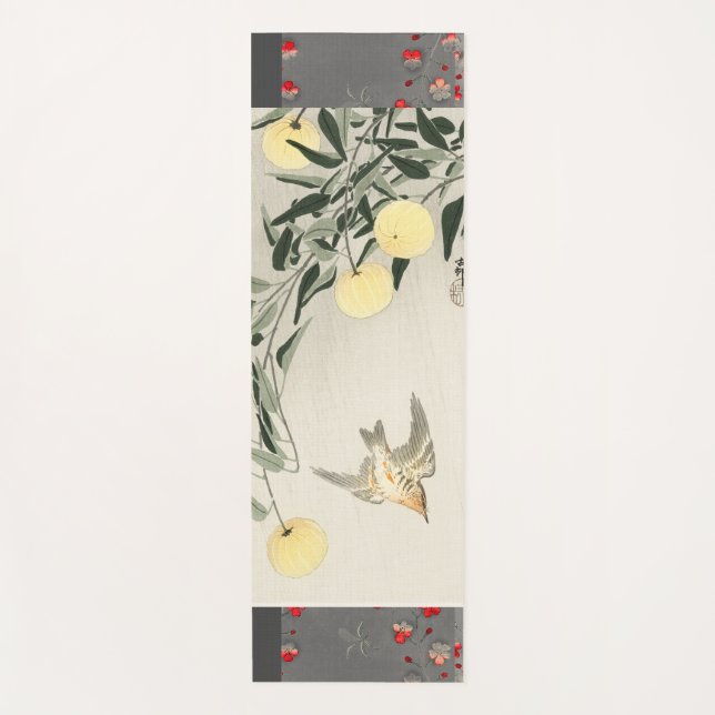 Tapis De Yoga JAPONAIS OISEAU YOGA Mat (Devant)