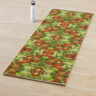 Tapis De Yoga Jardin Cherry Tomates Nature Abstraite