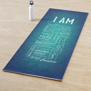 TAPIS DE YOGA JE SUIS POSITIVE AFFIRMATIONS YOGA MAT - 03