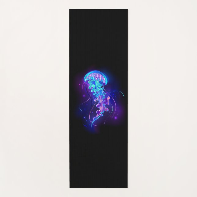 Tapis De Yoga Jellyfish éclatante couleur (Devant)