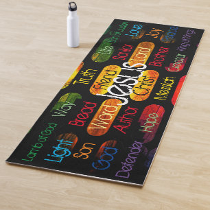 Tapis De Yoga Jésus Noms et Attributs Yoga Mat