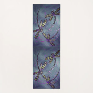 Tapis De Yoga Jeu de serviettes de bain de la libellule violet n