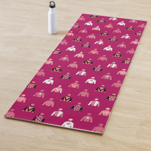 Tapis De Yoga Jockey soies rose Horseracing