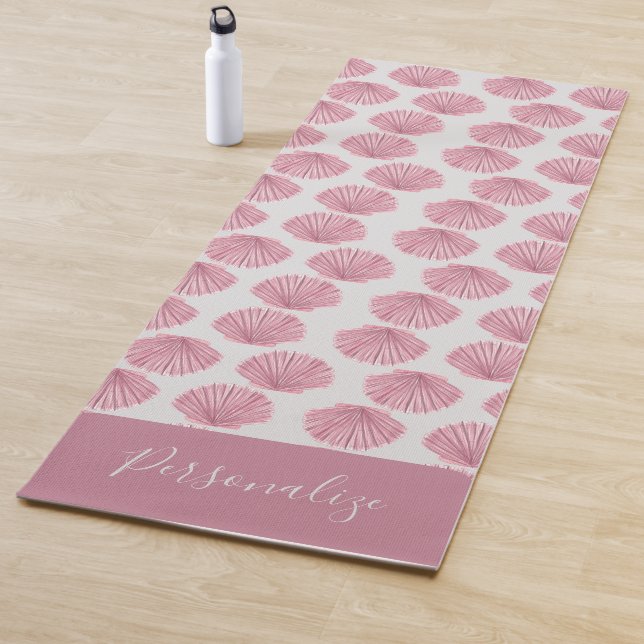 Tapis De Yoga Joli coquillages roses Ocean Beach Méditation zen (En situation)