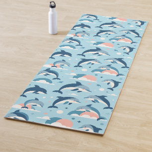 Tapis De Yoga Jouer Motif de dauphins