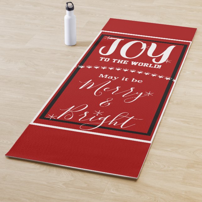 Tapis De Yoga Joy Peace Red (En situation)