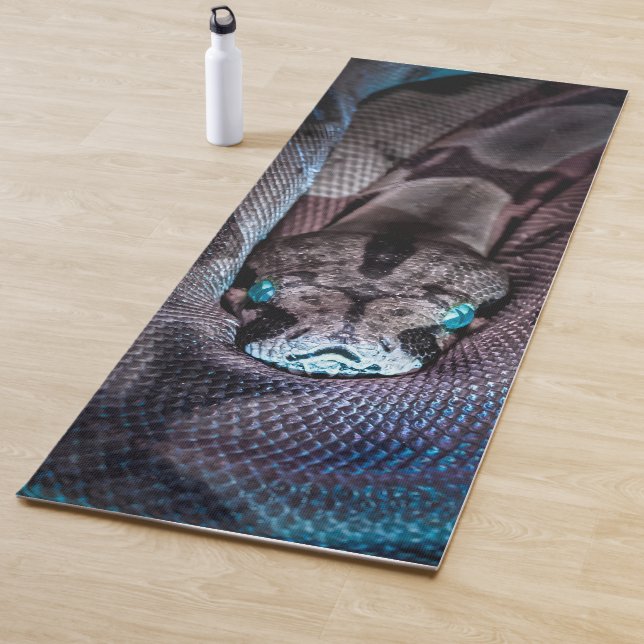 Tapis De Yoga Joyeux serpent d'anniversaire (En situation)