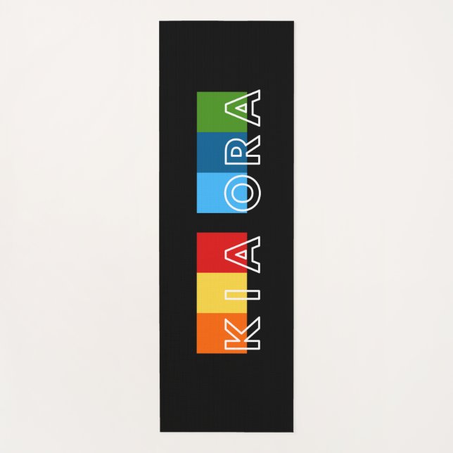 Tapis De Yoga Kia Ora, Kiwi Salutation de Nouvelle-Zélande (Devant)