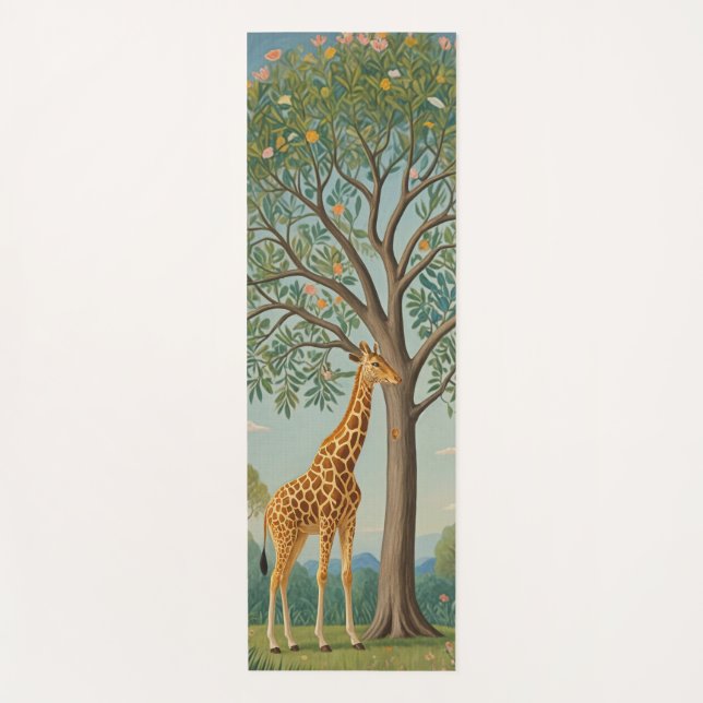 Tapis De Yoga La canopée de Giraffe (Devant)
