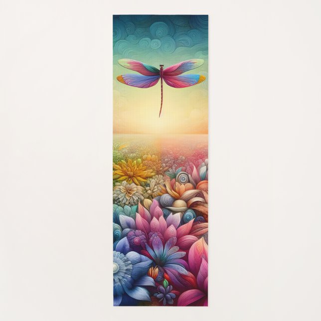 Tapis De Yoga La Danse de la libellule (Devant)
