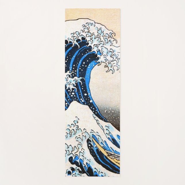 Tapis De Yoga La Grande Vague au large de Kanagawa, Hokusai (Devant)