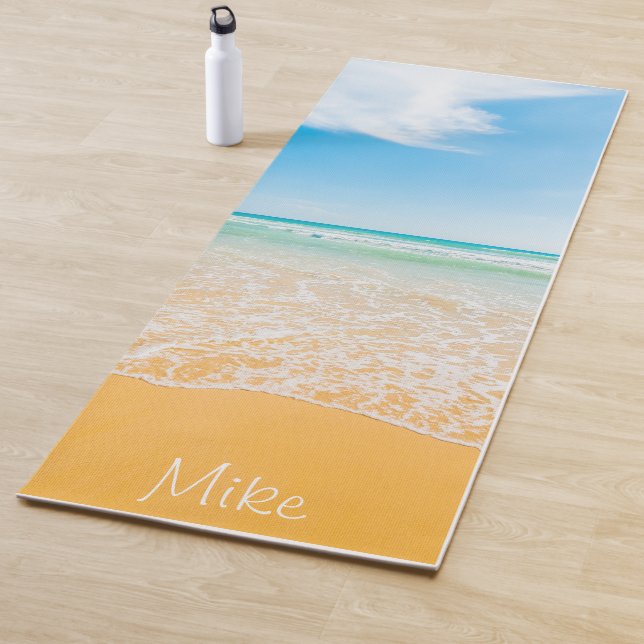Tapis De Yoga La plage privée offre un ensemble douche/baignoire (En situation)