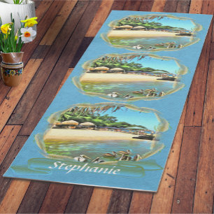Tapis De Yoga La rivière rencontre l'océan 0330