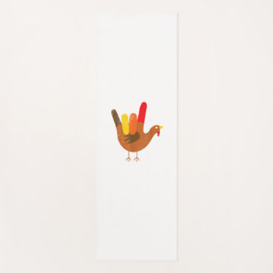 Tapis De Yoga Langue des signes américaine Je t'aime Thanksgivin