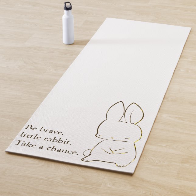 Tapis De Yoga Lapin courageux (En situation)