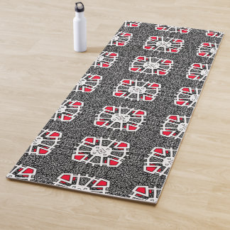 Tapis De Yoga L'art kaléidoscope du seizième volume trente-trois