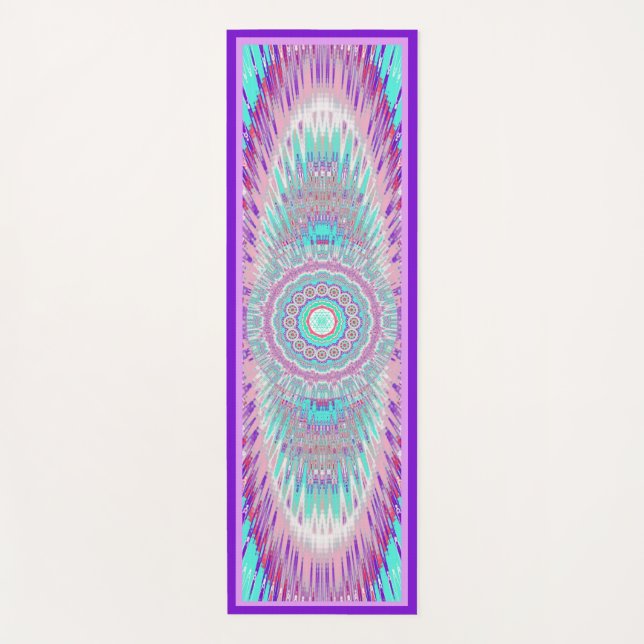 Tapis De Yoga Lavande avec Shri (Devant)