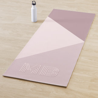 Tapis De Yoga Lavande Lumière Personnalisée Dusté Rose Mauve Blu