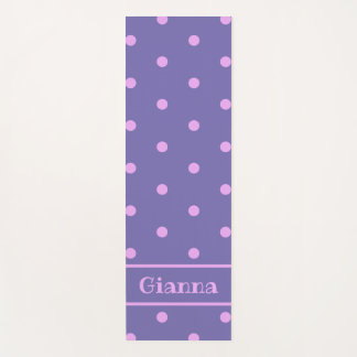 Tapis De Yoga Lavender Polka Dot Yoga Mat
