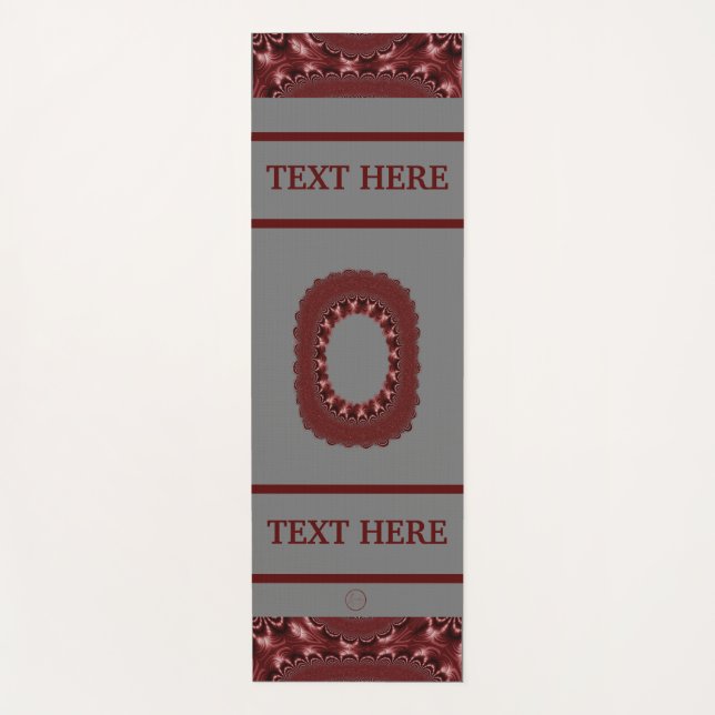 Tapis De Yoga LavishlyOn City State School Business Lettre rouge (Devant)