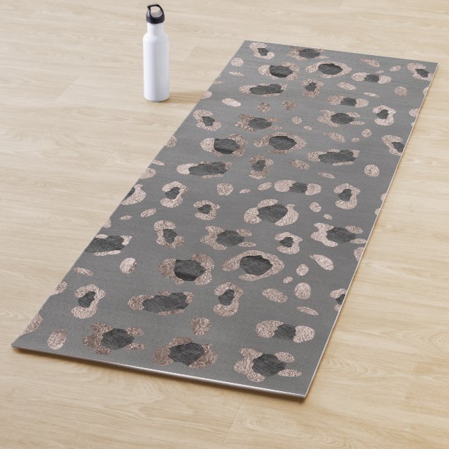 Tapis De Yoga Le Poster de animal Leopard Glam n°6 (En situation)