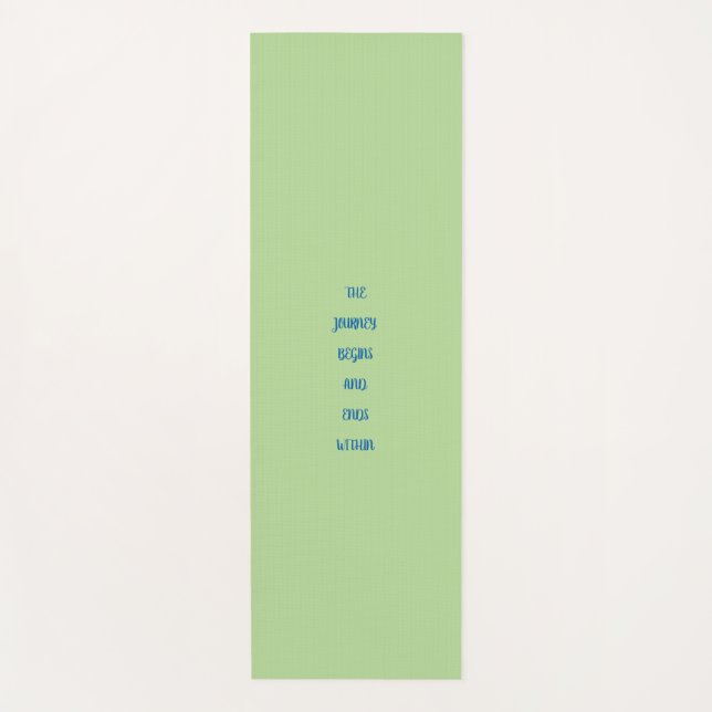 Tapis De Yoga Le Voyage Commence.... yoga Mat inspirant (Devant)