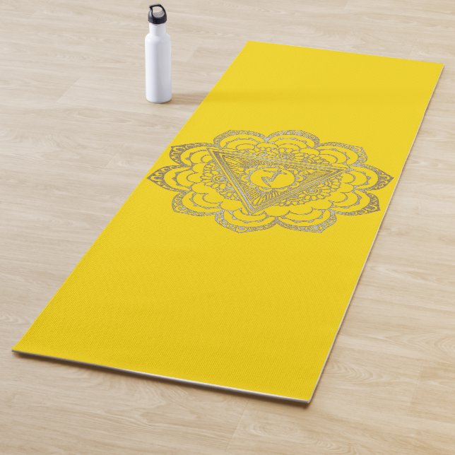 Tapis De Yoga Les Chakras Manipura - Yoga Mat (En situation)