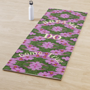 Tapis De Yoga Les rêves deviennent de vrais Fleurs de Cosmos Ins