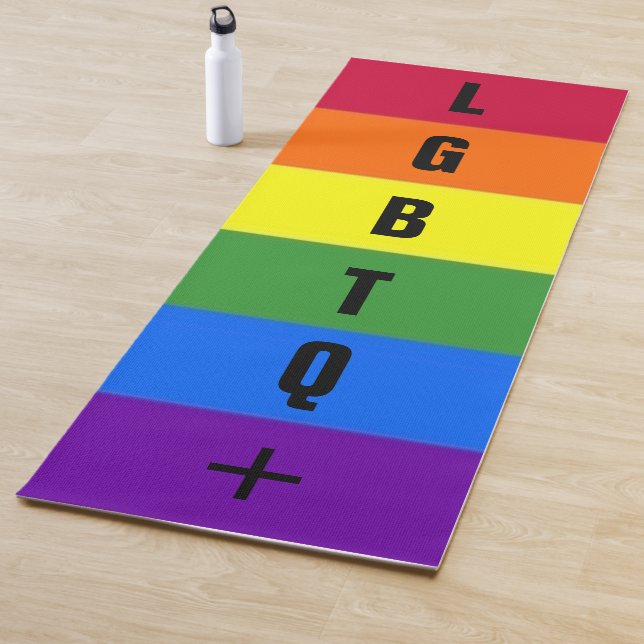 Tapis De Yoga LGBTQ+ Pride Arc-en-ciel (En situation)