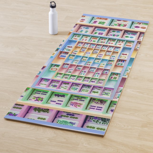 Tapis De Yoga L'heure-milliampère Jongg couvre de tuiles le (En situation)