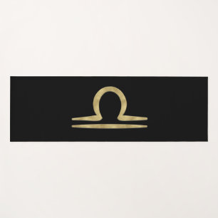 Tapis De Yoga LIBRA Gold Septembre Octobre Anniversaire Astrolog