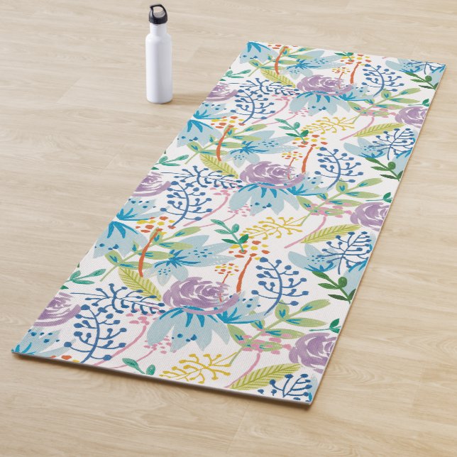 Tapis de yoga Lila Forest (En situation)