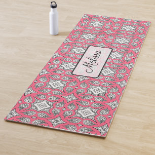 Tapis De Yoga Lime Green Mandala Yoga Mat personnalisé