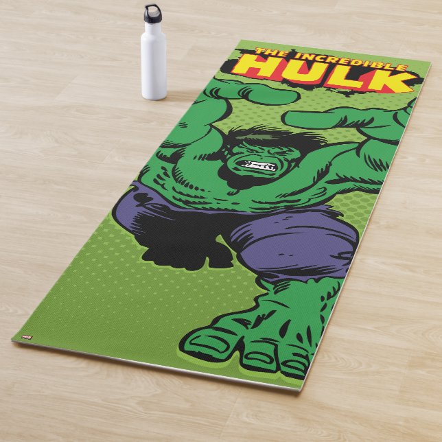 Tapis De Yoga L'incroyable logo Hulk (En situation)